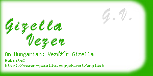 gizella vezer business card